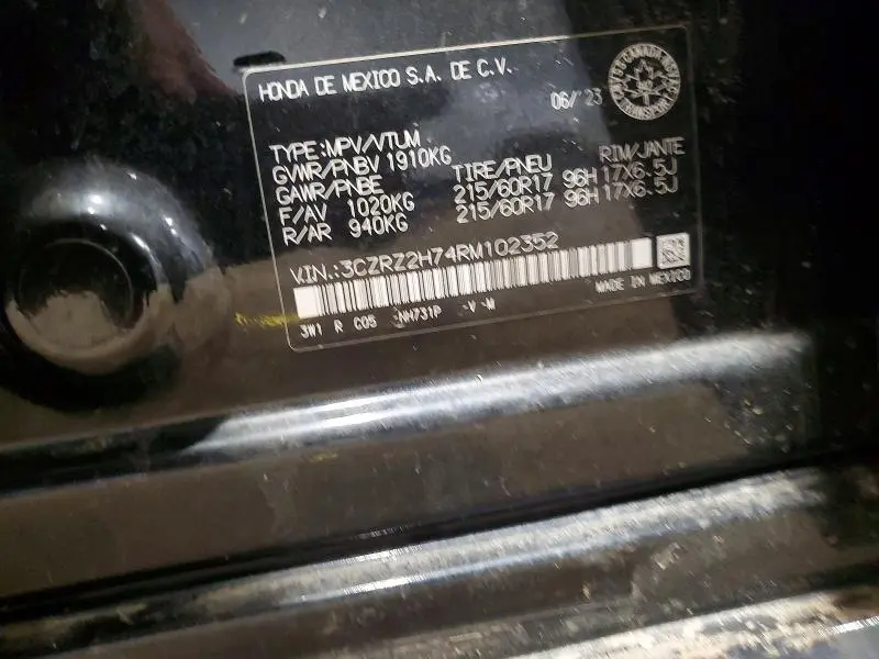 2024 HONDA HR-V EXL  