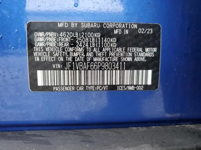 2023 SUBARU WRX PREMIUM  