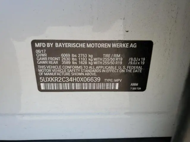 2017 BMW X5 SDRIVE35I  