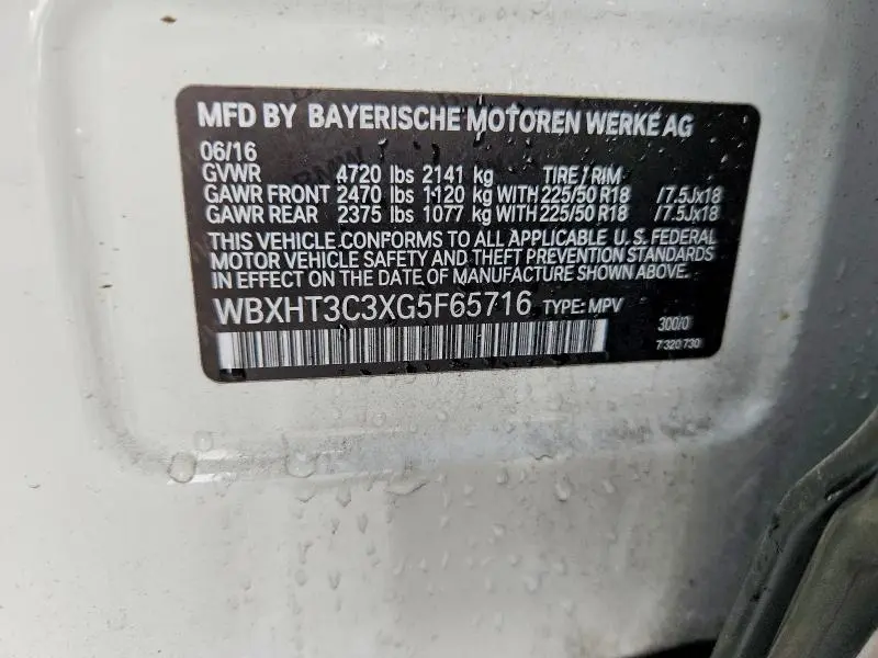2016 BMW X1 XDRIVE28I  