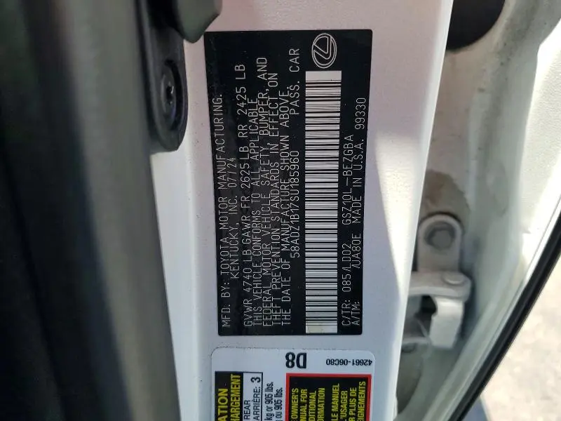 2025 LEXUS ES 350 BASE  