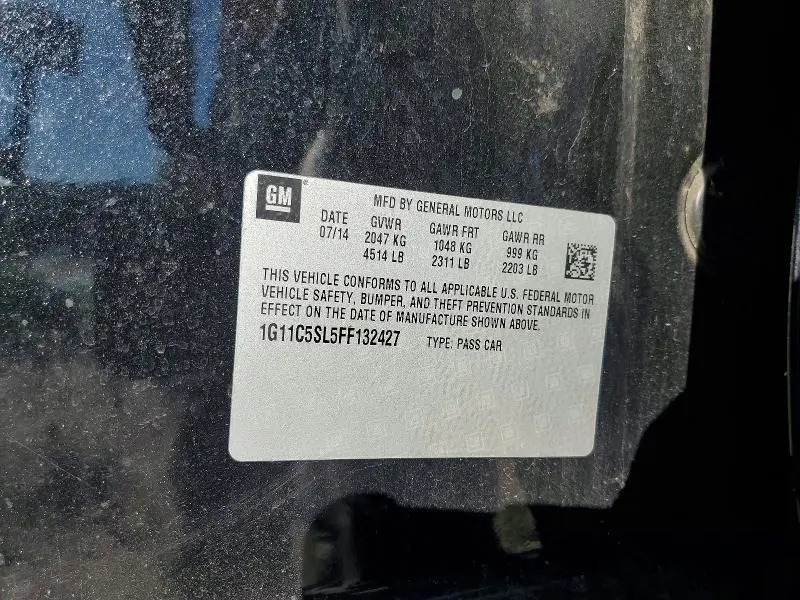 2015 CHEVROLET MALIBU 1LT  