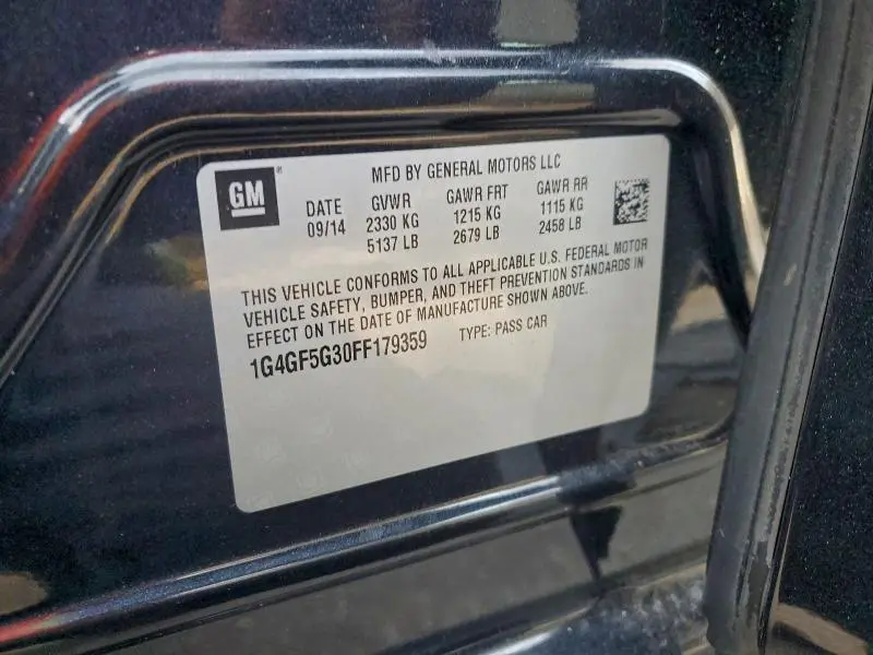 2015 BUICK LACROSSE PREMIUM  