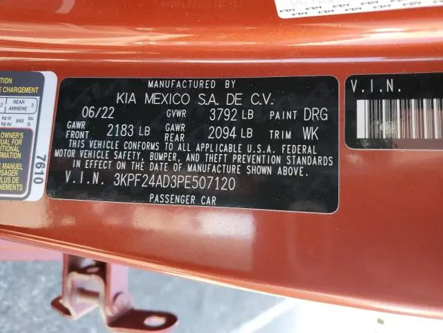 2023 KIA FORTE LX  
