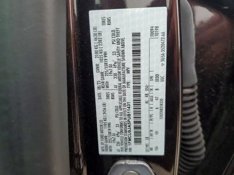 2023 FORD ESCAPE PLATINUM  