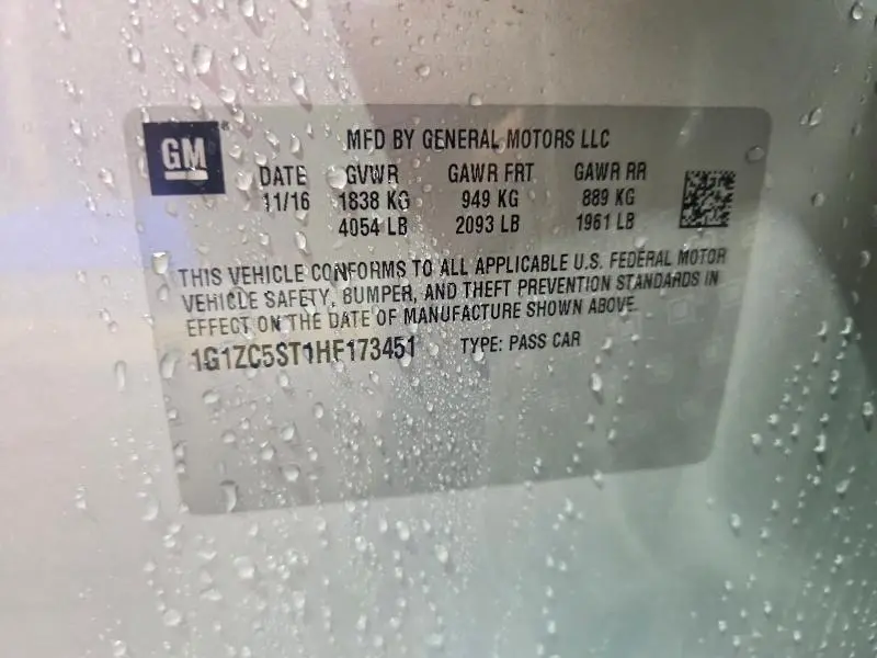 2017 CHEVROLET MALIBU LS  