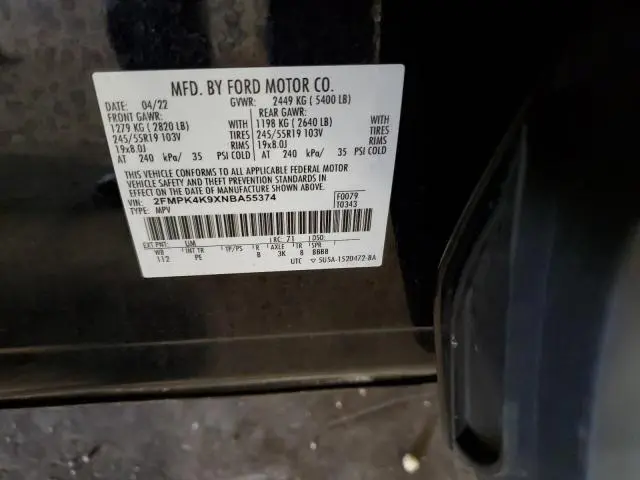 2022 FORD EDGE TITANIUM  