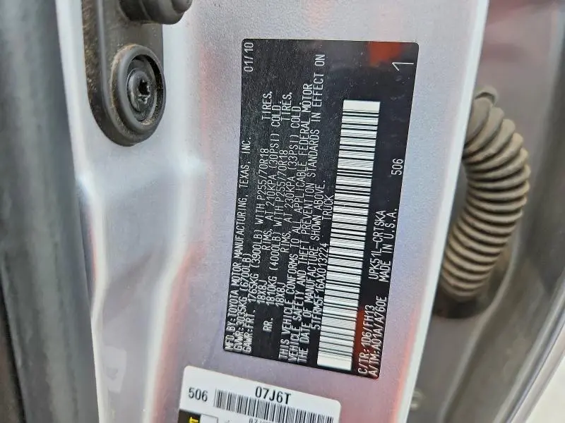 2010 TOYOTA TUNDRA DOUBLE CAB SR5  