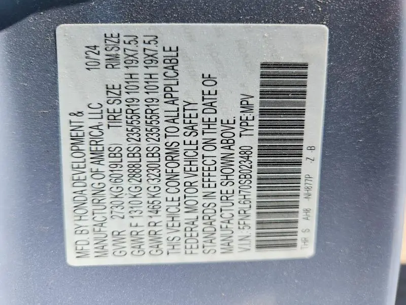 2025 HONDA ODYSSEY SPORT-L  