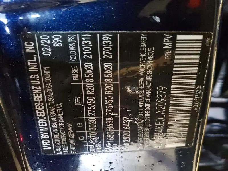 2020 MERCEDES-BENZ GLE 350 4MATIC  