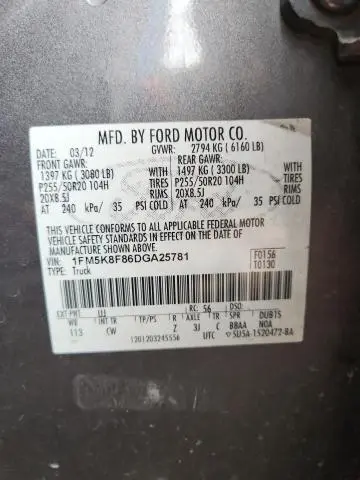 2013 FORD EXPLORER LIMITED  