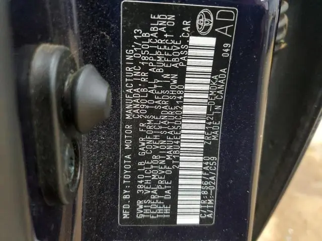 2013 TOYOTA COROLLA BASE  