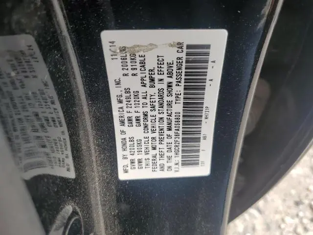 2015 HONDA ACCORD LX  