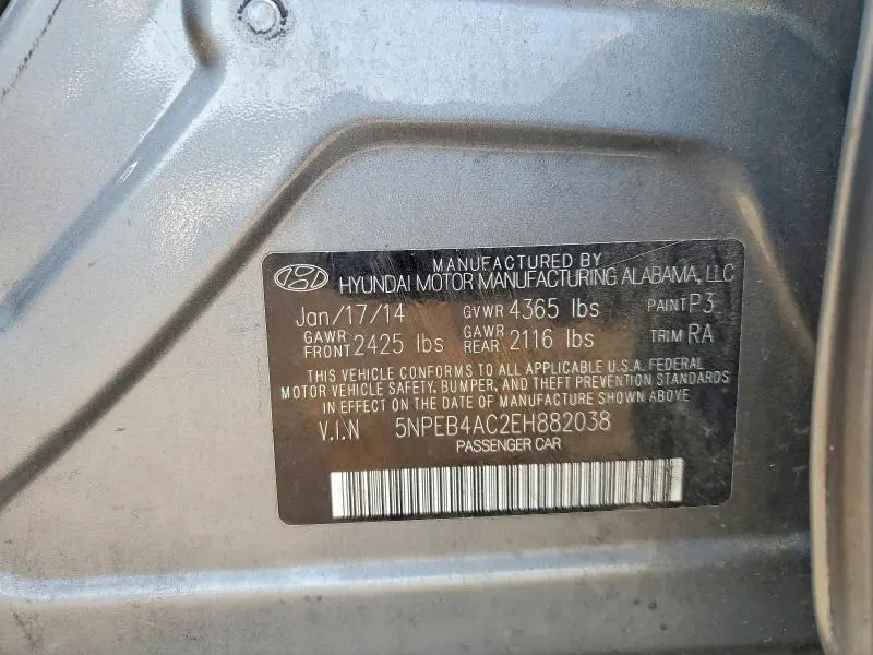 2014 HYUNDAI SONATA GLS  