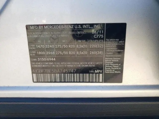 2011 MERCEDES-BENZ GL 450 4MATIC