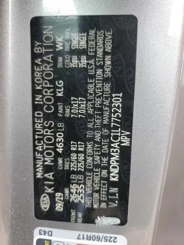 2020 KIA SPORTAGE LX  