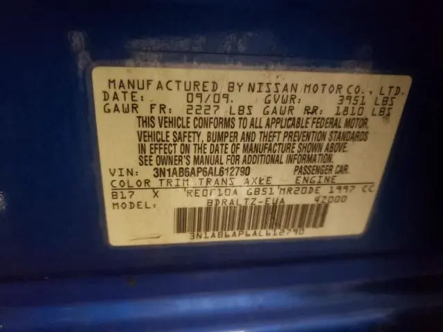 2010 NISSAN SENTRA 2.0