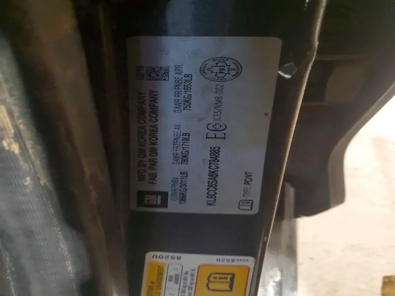 2019 CHEVROLET SPARK 1LT  