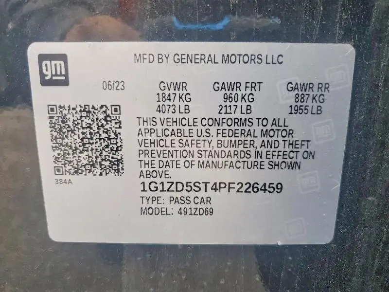 2023 CHEVROLET MALIBU LT  
