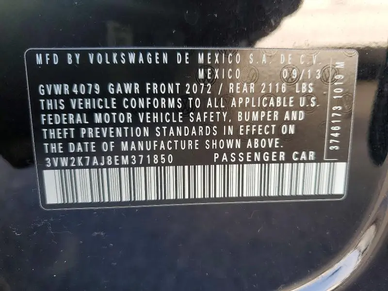 2014 VOLKSWAGEN JETTA BASE  