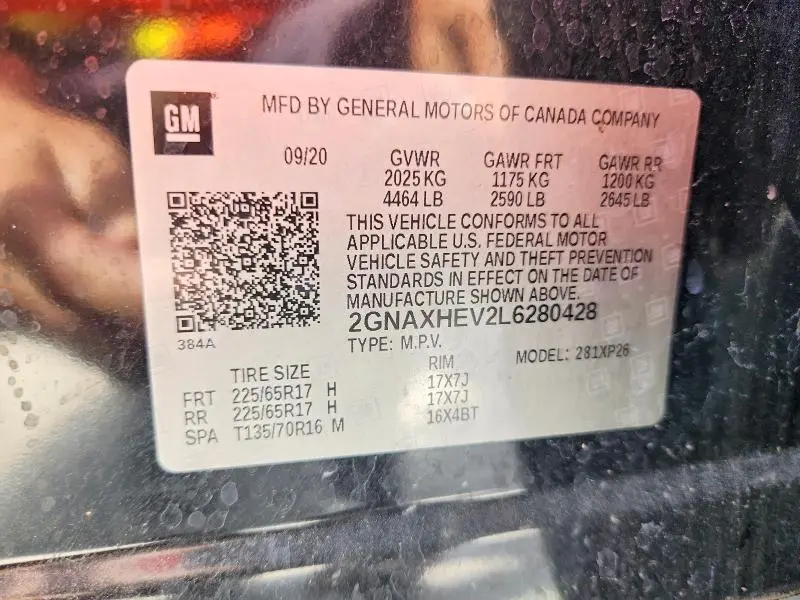 2020 CHEVROLET EQUINOX LS  