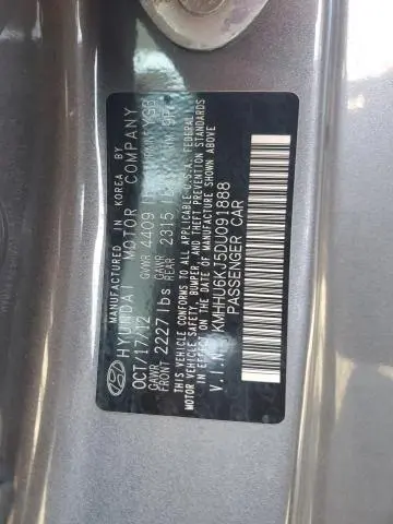 2013 HYUNDAI GENESIS COUPE 3.8L  