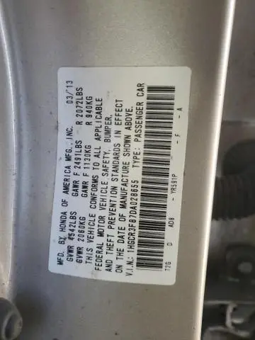 2013 HONDA ACCORD EXL  