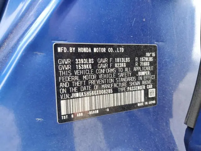 2016 HONDA FIT LX  