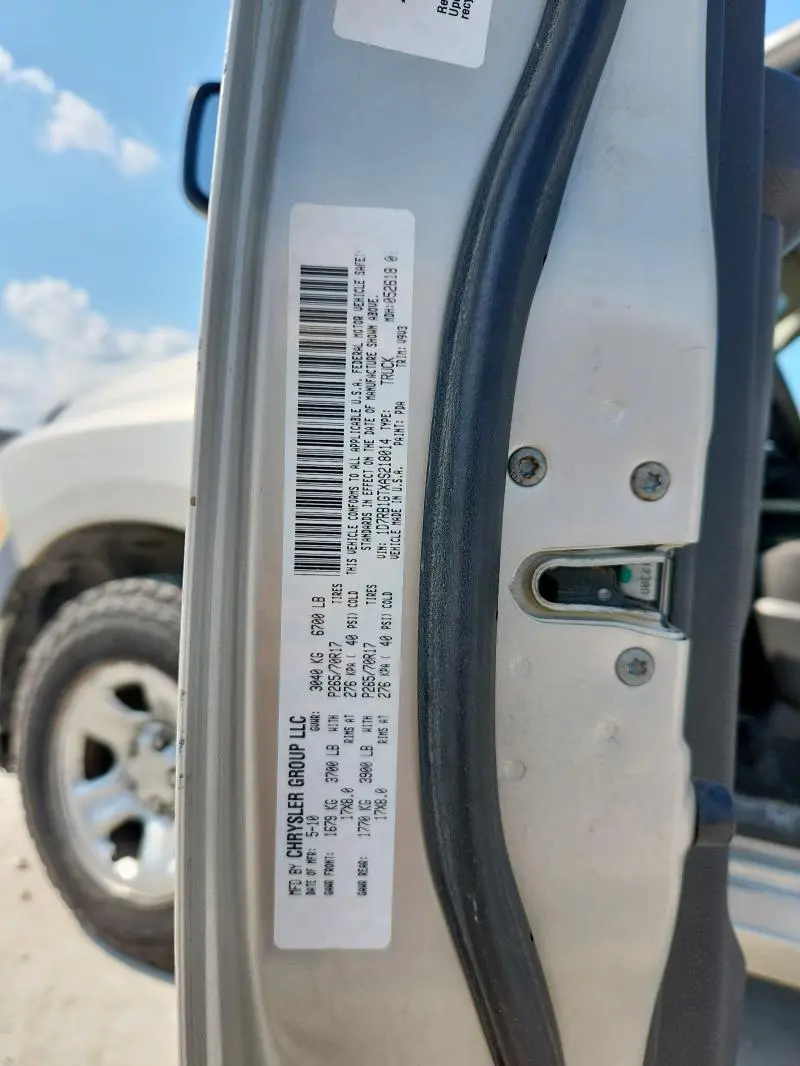 2010 DODGE RAM 1500   