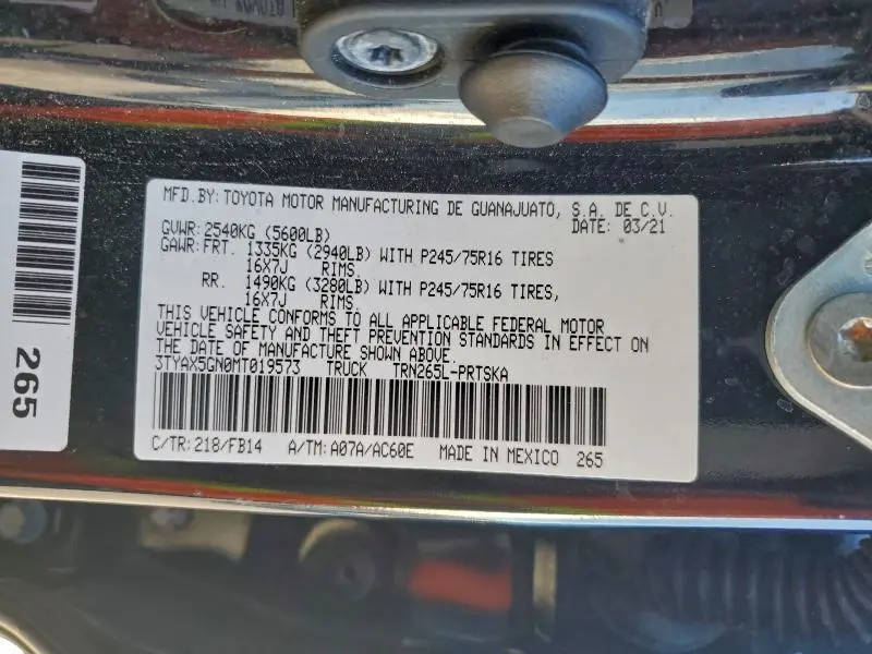 2021 TOYOTA TACOMA DOUBLE CAB  