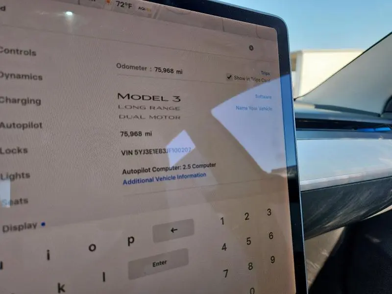 2018 TESLA MODEL 3   