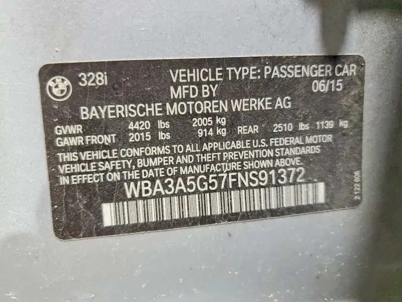 2015 BMW 328 I  