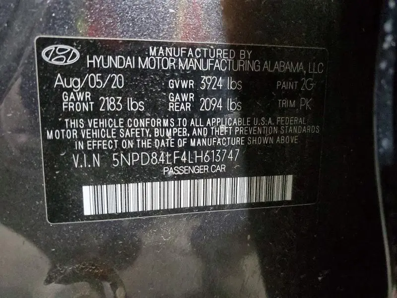 2020 HYUNDAI ELANTRA VALUE EDITION  