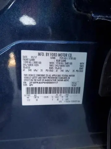 2017 FORD EDGE SPORT  