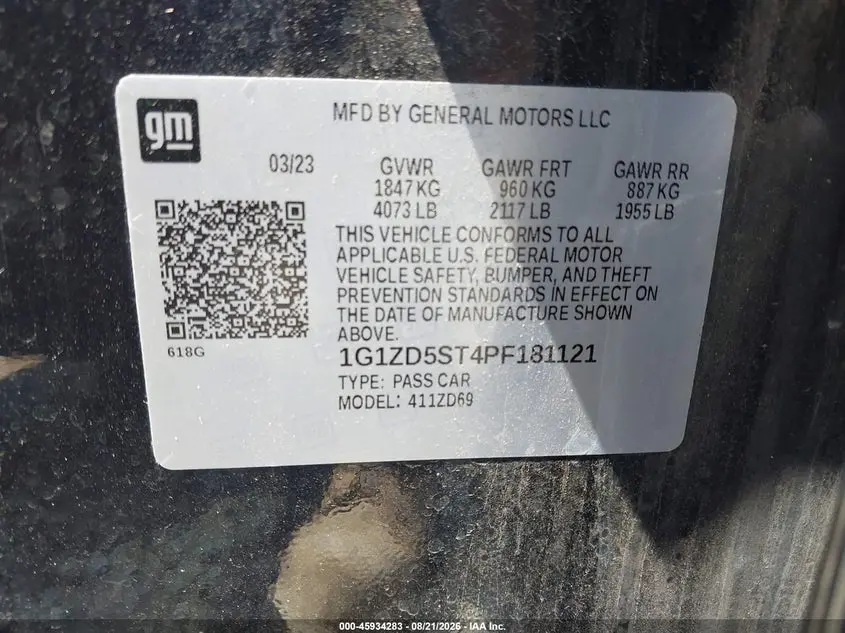 2023 CHEVROLET MALIBU FWD 1LT
