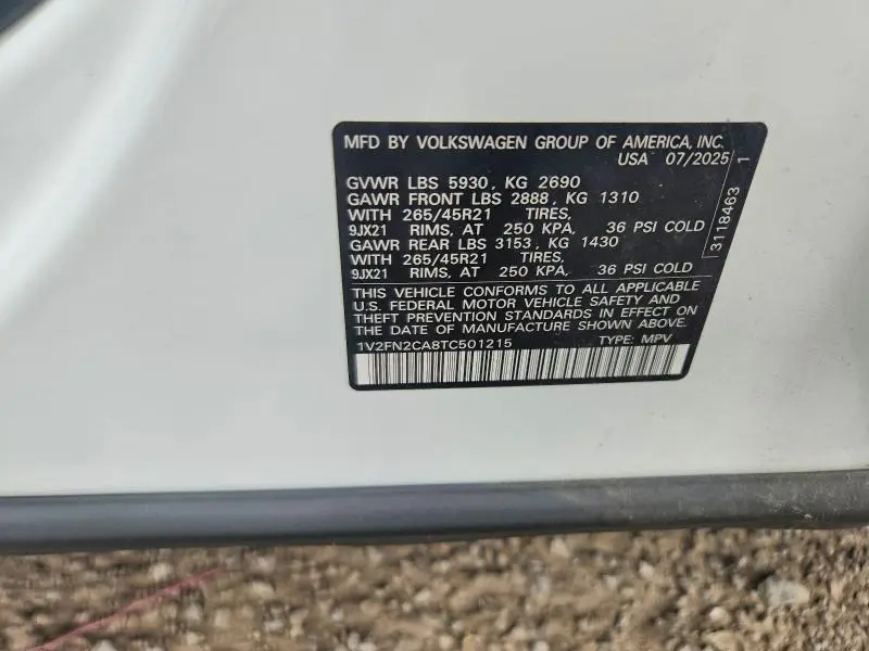 2026 VOLKSWAGEN ATLAS SEL PREMIUM R-LINE  