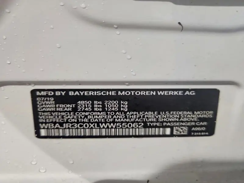 2020 BMW 530 I