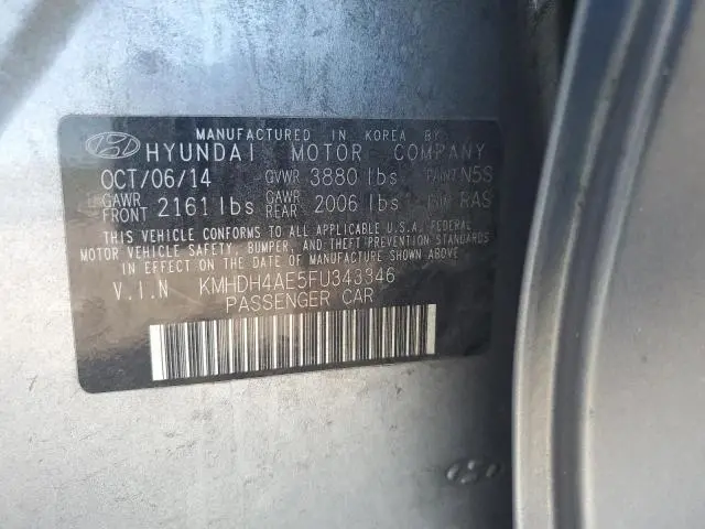 2015 HYUNDAI ELANTRA SE