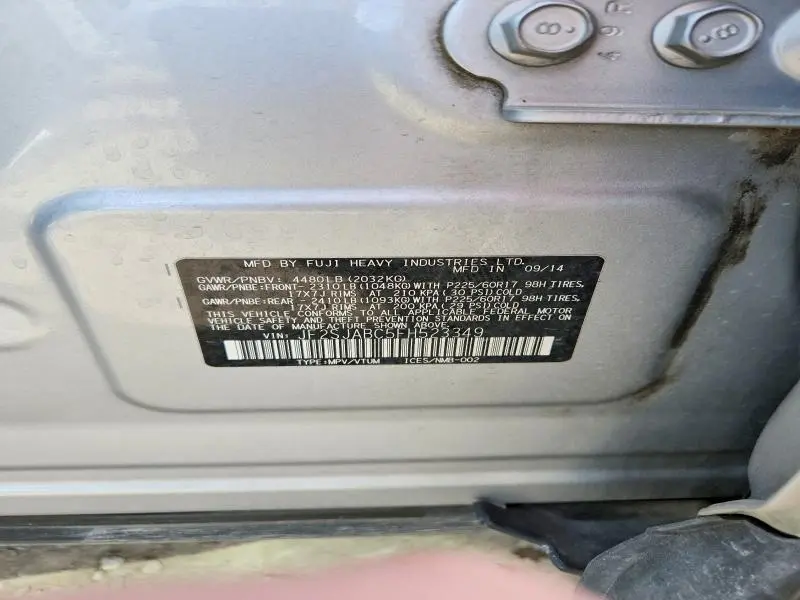 2015 SUBARU FORESTER 2.5I  