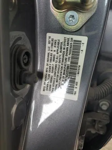2016 HONDA CIVIC EX