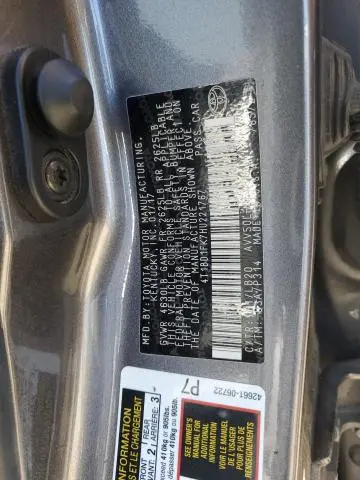 2017 TOYOTA CAMRY HYBRID  