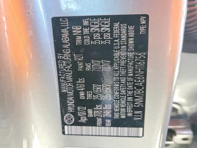 2022 HYUNDAI TUCSON SEL  
