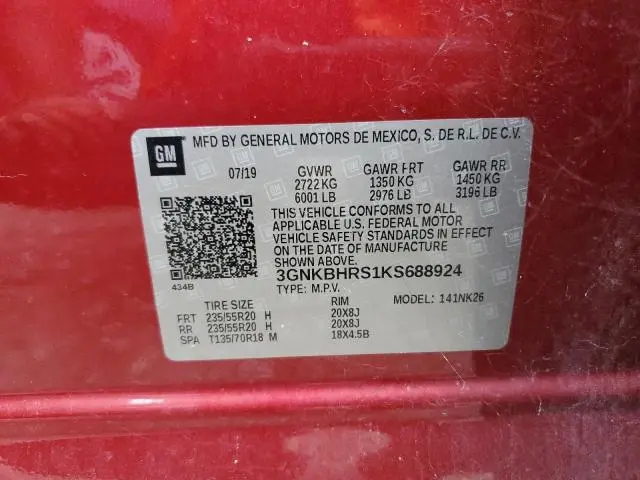 2019 CHEVROLET BLAZER 3LT  