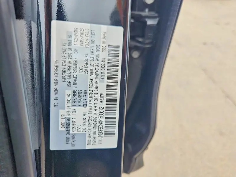 2021 MAZDA CX-5 TOURING  