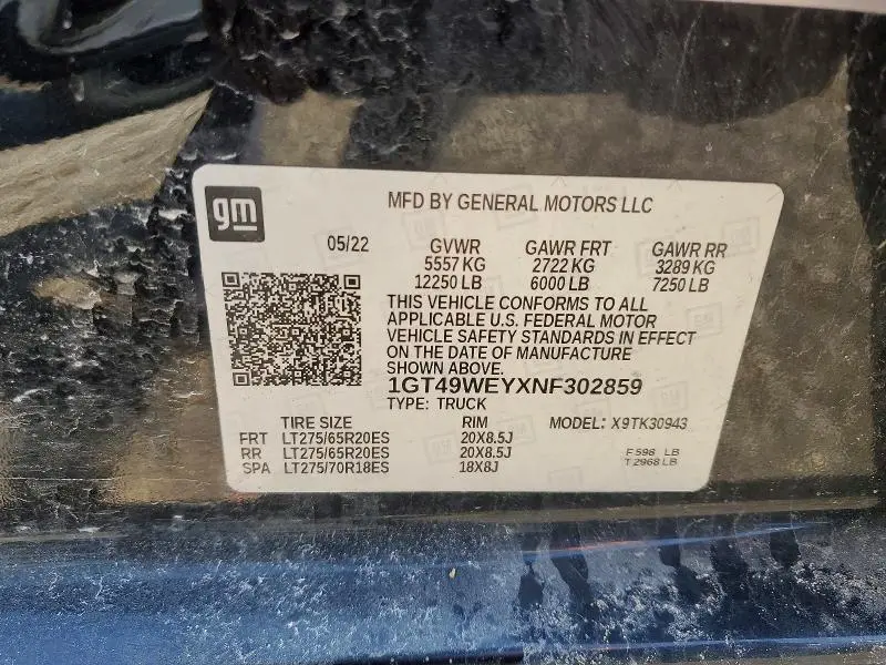 2022 GMC SIERRA K3500 DENALI  
