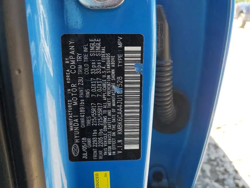 2018 HYUNDAI KONA SEL  