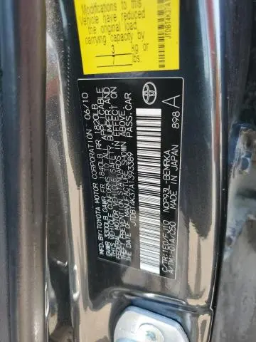 2010 TOYOTA YARIS 