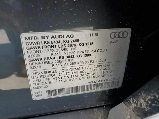2019 AUDI Q5 PREMIUM