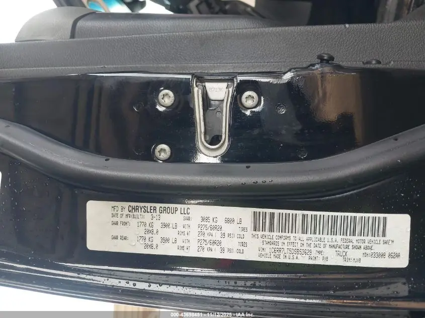 2013 RAM 1500 BIG HORN