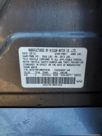 2021 INFINITI Q50 LUXE  